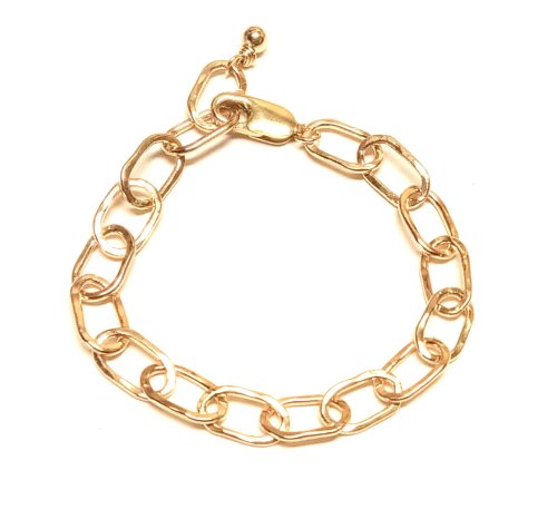 Judy Larson's Hammered Luxury - , Classic Wire Jewelry, Loops, Wire Loop, Wrapped Wire Loop, Butane Torch, Soldering, Solder, And was also added to the last link on the bracelet    